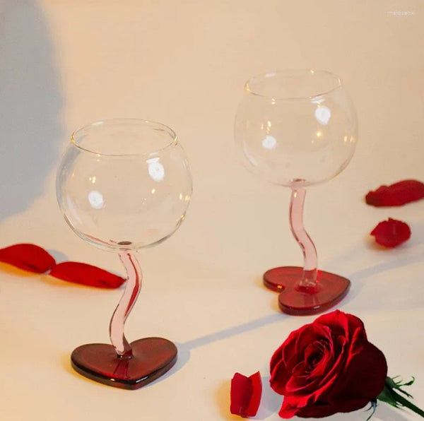 LOVE HEART WINE GLASS