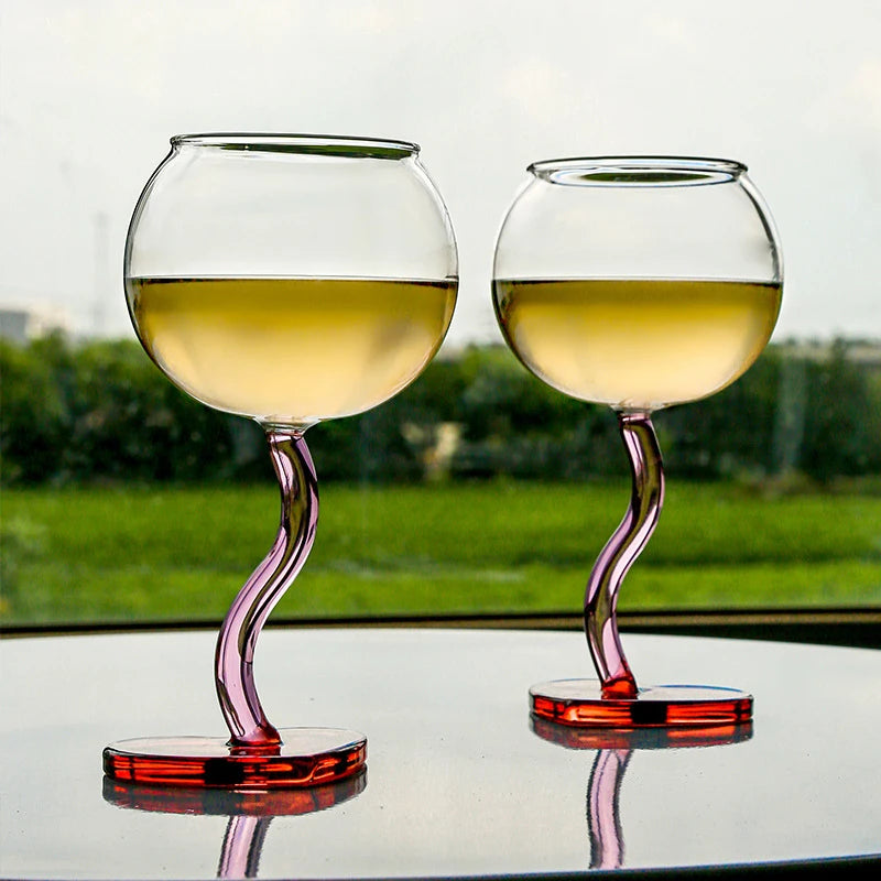 LOVE HEART WINE GLASS