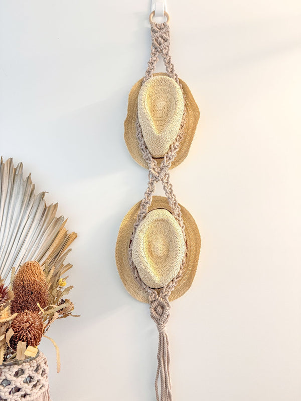 HANDMADE DOUBLE HAT HANGER